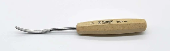 NAREX 893404 Wood Line Bükülmüş Oluklu Ahşap Oyma Iskarpelası 4x90 mm ürün görseli 1