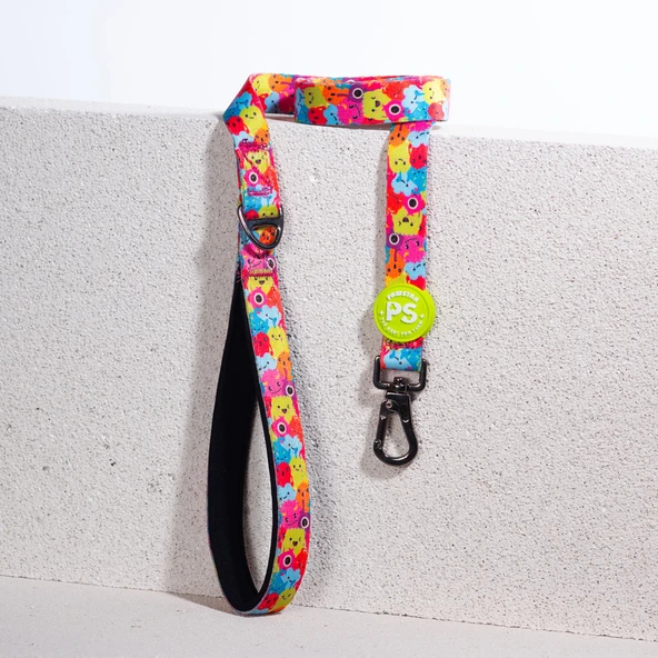 Pawstar Monsters Köpek Gezdirme Kayışı 120 cm x 2 cm ürün görseli 1