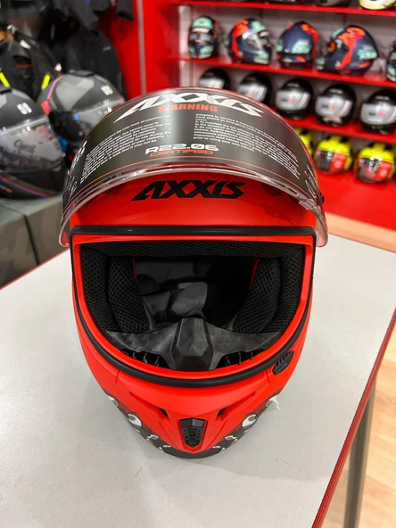 AXXIS DRAKEN S FORZA A5 MATT RED L - Resim 6