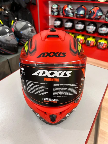 AXXIS DRAKEN S FORZA A5 MATT RED L - Resim 5