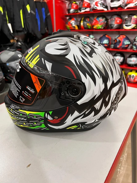 PTTAVM: AXXIS DRAKEN S ROAR B3 MATT FLUOR YELLOW XXL