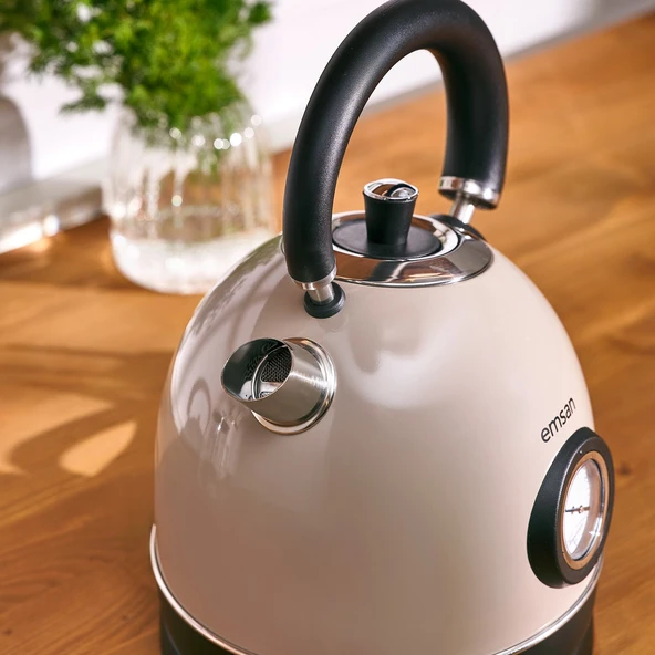 Emsan Turtle Kettle Beige - Resim 4