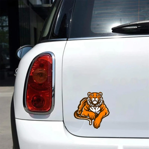 Kaplan 2 Sticker 10x10 cmRenkli Sticker - Resim 2
