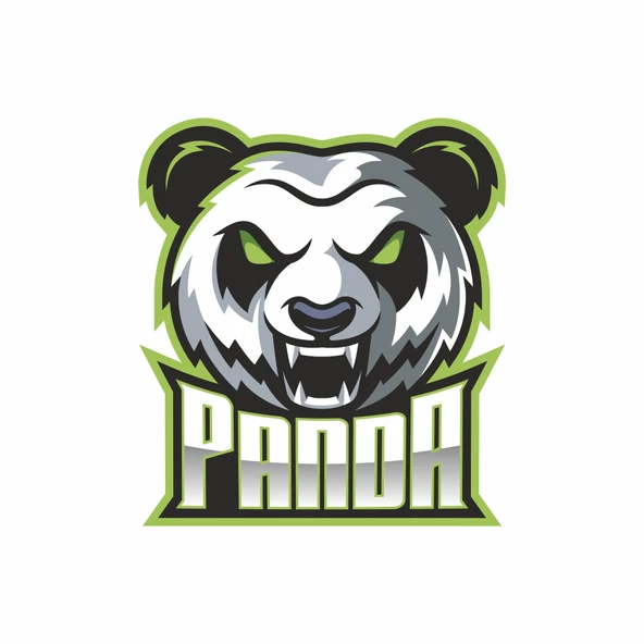 Kızgın Panda Sticker 10x10 cmRenkli Sticker ürün görseli 1