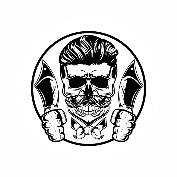 Kurukafa 6 Sticker 10x10 cmRenkli Sticker ürün görseli 1