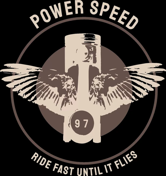 Power Speed Sticker 10x10 cmRenkli Sticker ürün görseli 1