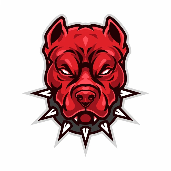 Kızgın Köpek 2 Sticker 10x10 cmRenkli Sticker ürün görseli 1