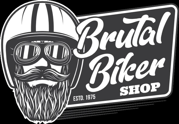 Brutal Biker Sticker 10x10 cmRenkli Sticker ürün görseli 1