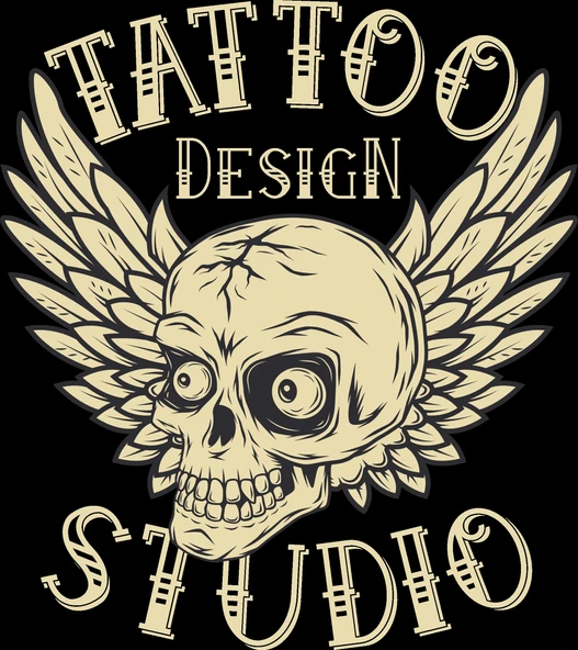 Tatto Studio Sticker 10x10 cmRenkli Sticker ürün görseli 1