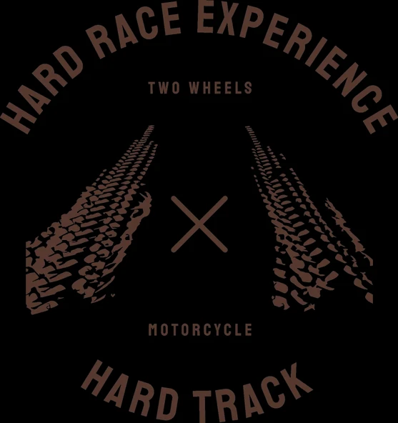 Hard Race Experience Sticker 10x10 cmRenkli Sticker ürün görseli 1