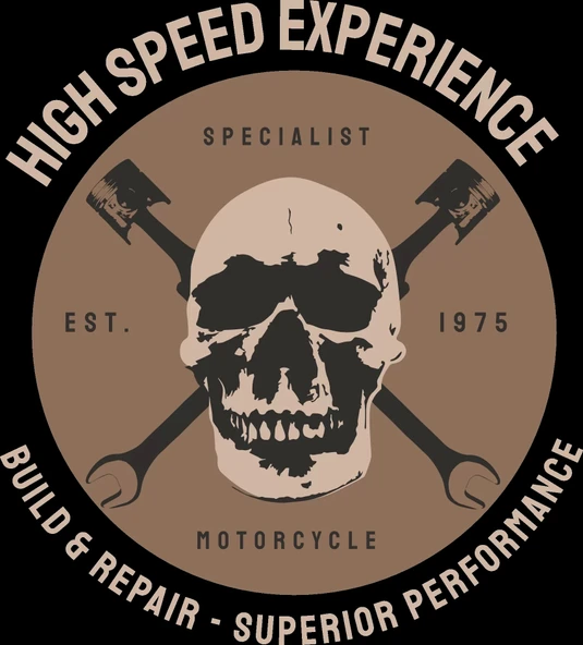 Kurukafa Specialist Motorcycle Sticker 10x10 cmRenkli Sticker ürün görseli 1