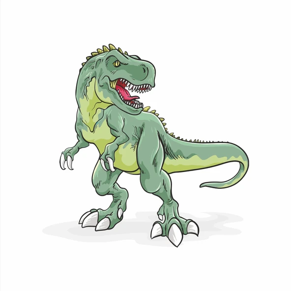 Trex Sticker 10x10 cmRenkli Sticker ürün görseli 1