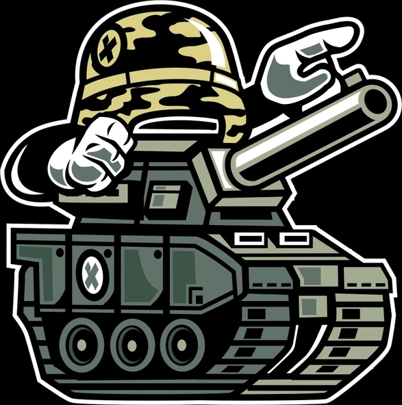 Tank Sticker 10x10 cmRenkli Sticker ürün görseli 1