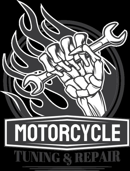 İskelet ve Motorcycle Sticker 10x10 cmRenkli Sticker ürün görseli 1