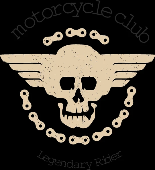 Motorcycle Club Sticker 10x10 cmRenkli Sticker ürün görseli 1