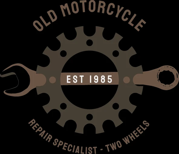 Old Motorcycle Sticker 10x10 cmRenkli Sticker ürün görseli 1