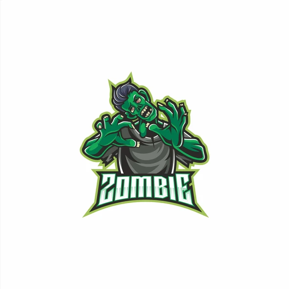Zombi Sticker 10x10 cmRenkli Sticker ürün görseli 1
