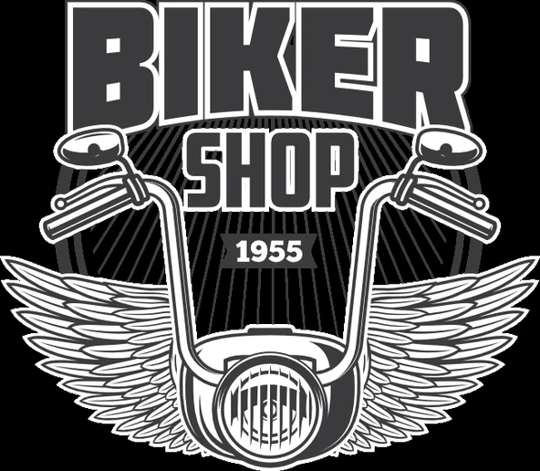 Biker Shop 1955 Sticker 10x10 cmRenkli Sticker ürün görseli 1