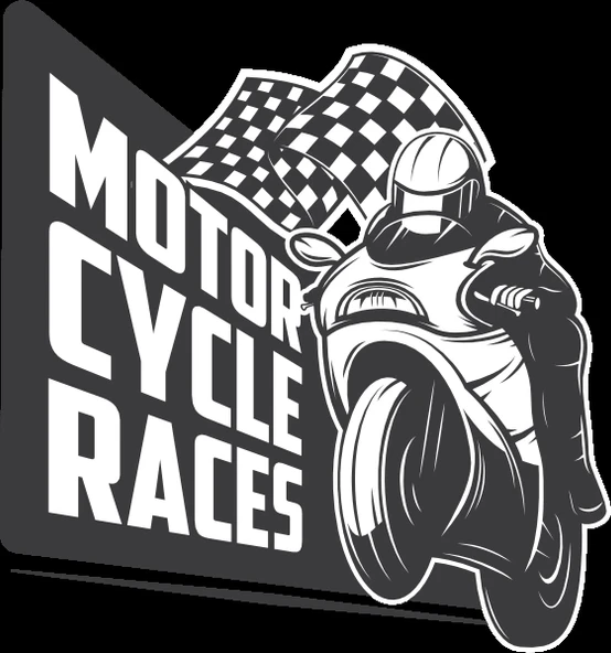 Motorcycle Rices Sticker 10x10 cmRenkli Sticker ürün görseli 1