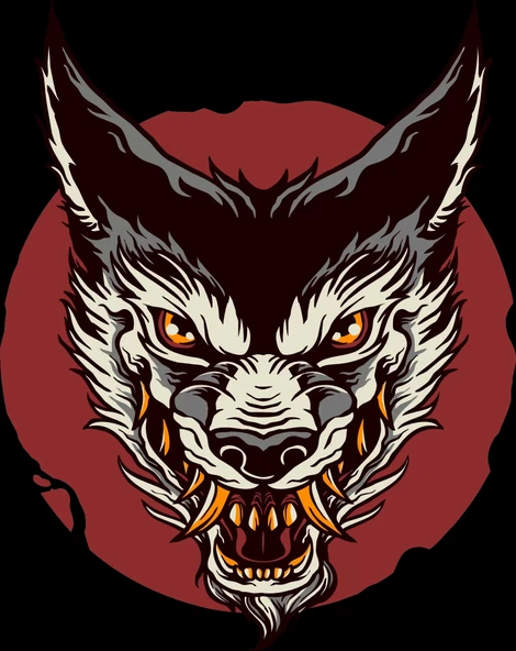 Zombi Kurt Sticker 10x10 cmRenkli Sticker ürün görseli 1