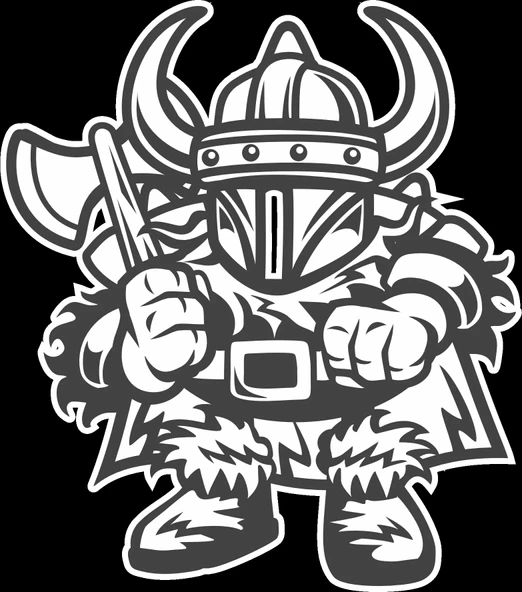 Viking Sticker 10x10 cmRenkli Sticker ürün görseli 1