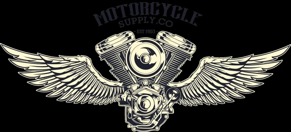 Kanatlı Motor Parçaları 5 Sticker 10x10 cmRenkli Sticker ürün görseli 1