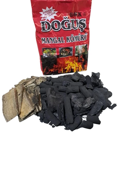 Doğuş Mangal Kömürü 1,5 kg Çıra ve Eldiven Hediye ürün görseli 1