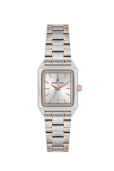 DANIEL KLEIN DKF.2315A GÜMÜŞ ROSE BİCOLOR KÖŞELİ KADIN KOL SAATİ ürün görseli 1