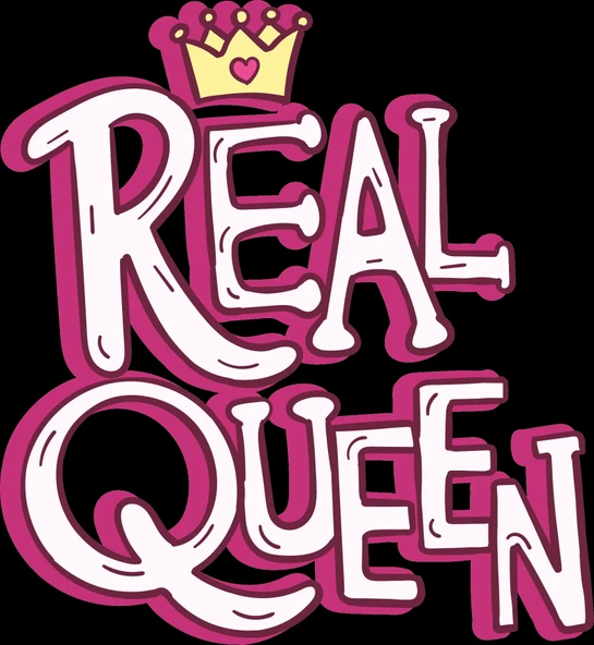 Real Queen Sticker 10x10 cmRenkli Sticker ürün görseli 1