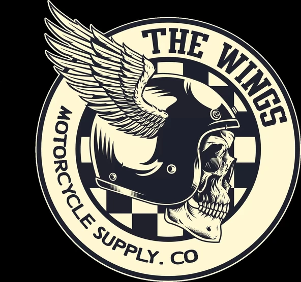 The Wings Kurukafa Sticker 10x10 cmRenkli Sticker ürün görseli 1