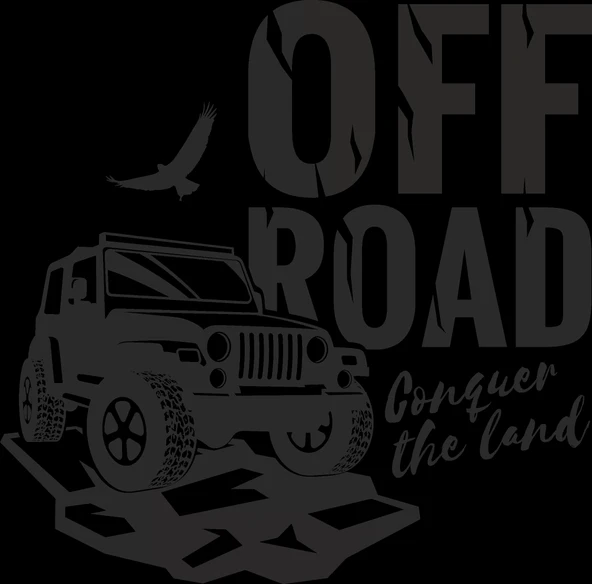 Off ROad Sticker 2 Sticker 10x10 cmRenkli Sticker ürün görseli 1