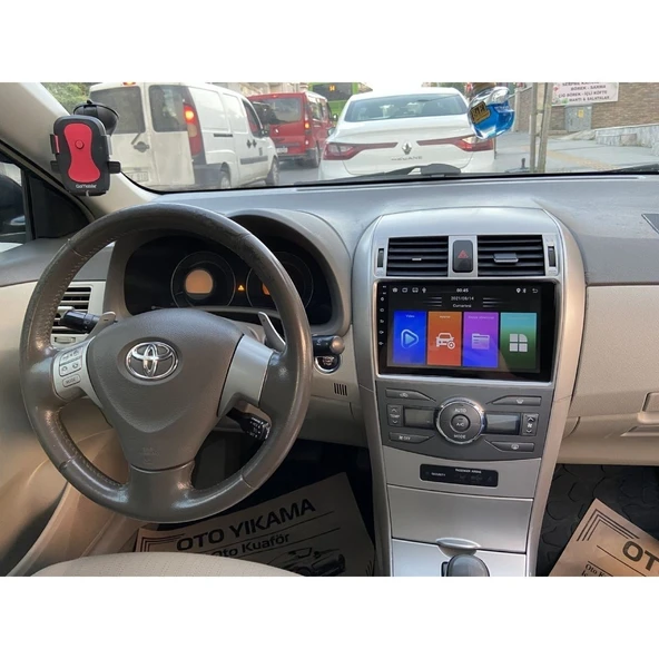 For-x Toyota COROLLA(2007-2013) 9'' Android-4gb RAM-64GB-ÖN Kamera Kayıt Dvr-Harici Mikrofon- Car Play-Wifi-Fm-Mp3-Bt-Mp5-Hd ürün görseli 1