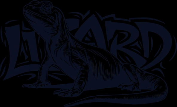Lizard Kertenkele Sticker 10x10 cmRenkli Sticker ürün görseli 1