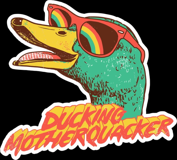 pride ördek sticker 10x10 cmRenkli Sticker ürün görseli 1