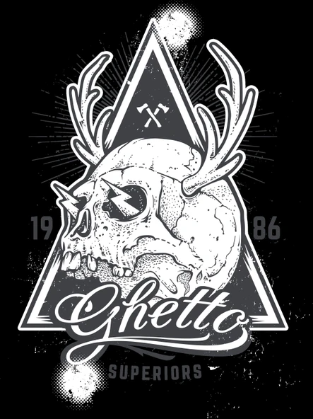 Ghetto Sticker 10x10 cmRenkli Sticker ürün görseli 1