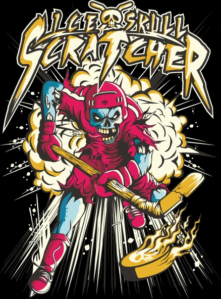 Skater İskelet Sticker 10x10 cmRenkli Sticker ürün görseli 1