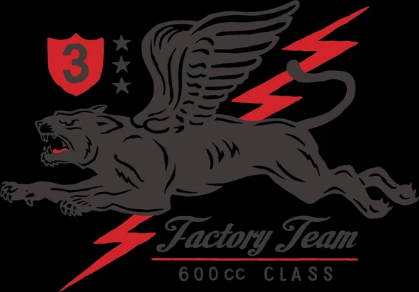 Factory Team Jaguar Sticker 10x10 cmRenkli Sticker ürün görseli 1