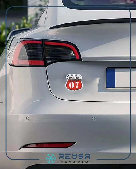 07 Antalya Stikcer 10x10 cmRenkli Sticker - Resim 4