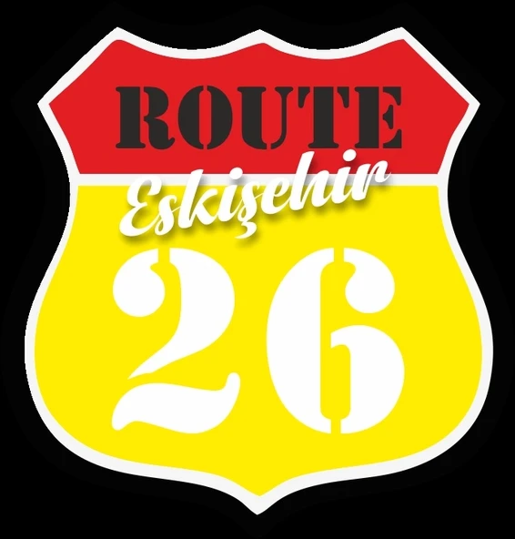 26 Eskişehir Sticker 10x10 cmRenkli Sticker ürün görseli 1
