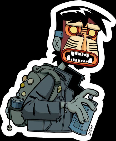 Zombie Sticer 10x10 cmRenkli Sticker ürün görseli 1