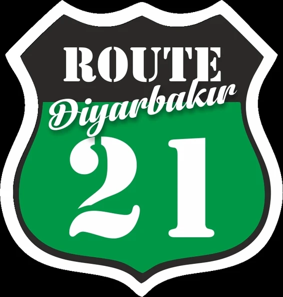 21 Diyarbakır Sticker 10x10 cmRenkli Sticker ürün görseli 1