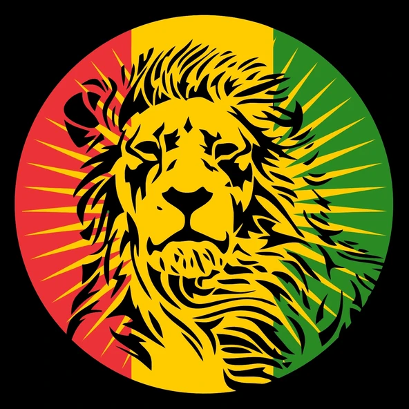 Pride Aslan Sticker 10x10 cmRenkli Sticker ürün görseli 1