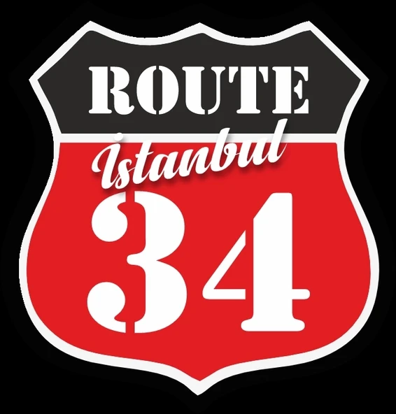 34 İstanbul Sticker 10x10 cmRenkli Sticker ürün görseli 1