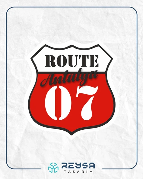 07 Antalya Stikcer 10x10 cmRenkli Sticker ürün görseli 1