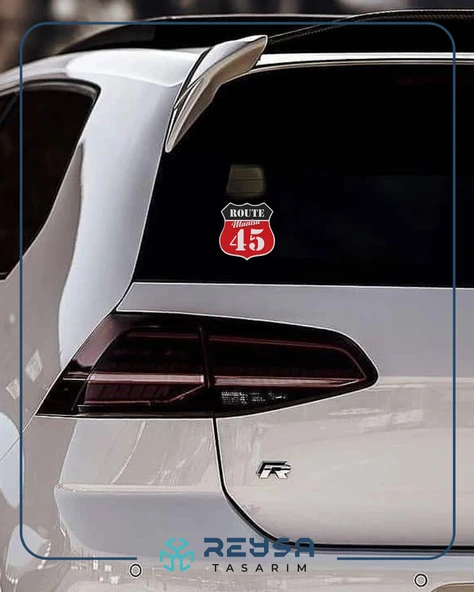 45 Manisa Sticker 10x10 cmRenkli Sticker - Resim 3