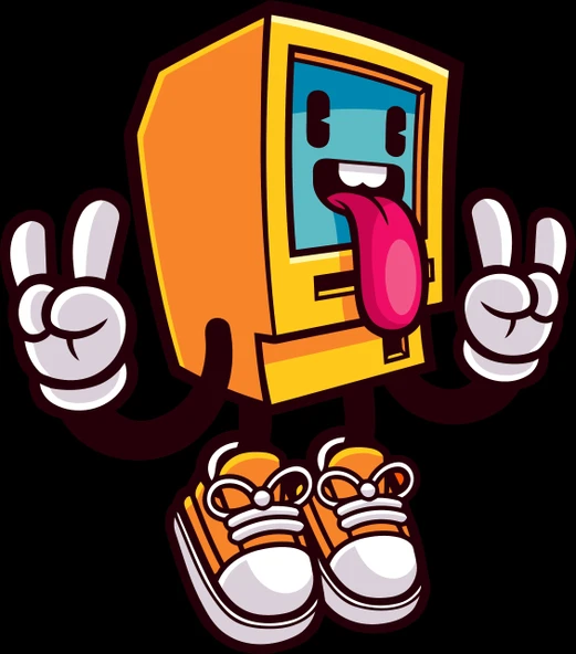 Tv Sticker 10x10 cmRenkli Sticker ürün görseli 1