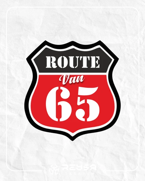 65 Van Sticker 10x10 cmRenkli Sticker ürün görseli 1