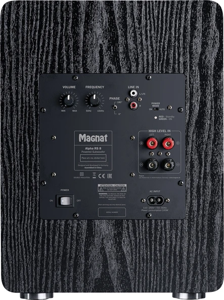 Magnat Alpha RS 8 Siyah Subwoofer - Resim 2