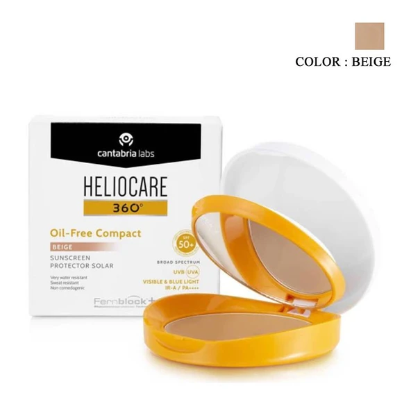Heliocare 360 Oil Free Compact Beige Güneş Koruyucu Kompakt 10gr ürün görseli 1