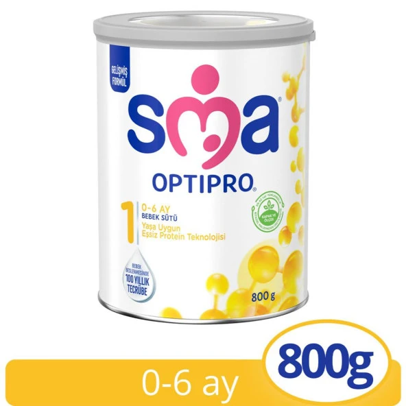 SMA Optipro 1 Probiyotik Bebek Sütü 800 gr ürün görseli 1